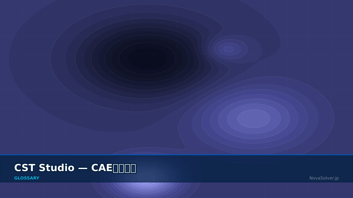 CAE visualization for cst studio - technical simulation diagram