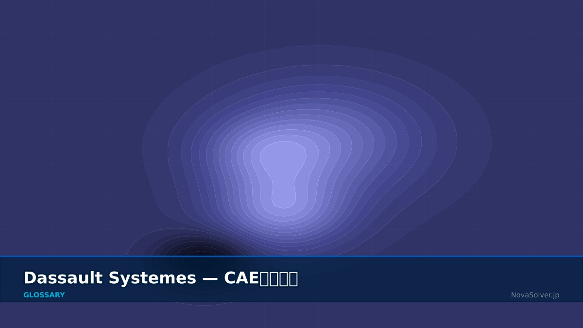 CAE visualization for dassault systemes - technical simulation diagram
