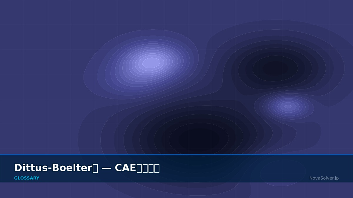 CAE visualization for dittus boelter - technical simulation diagram