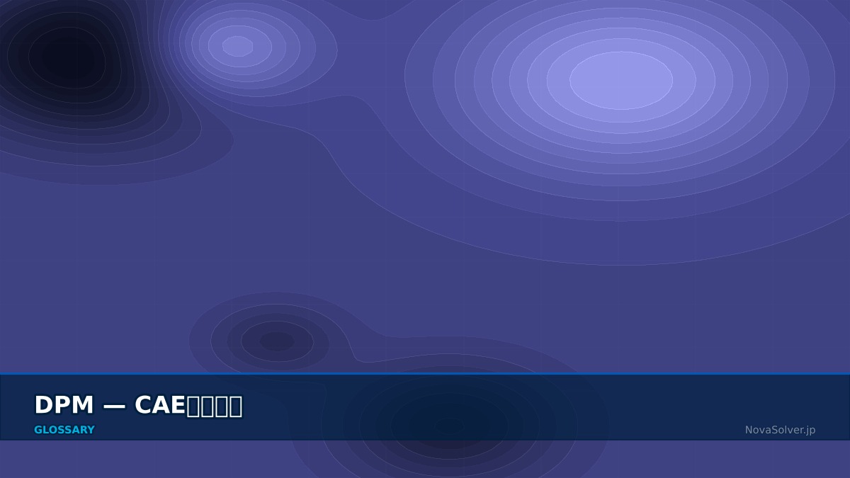 CAE visualization for dpm - technical simulation diagram