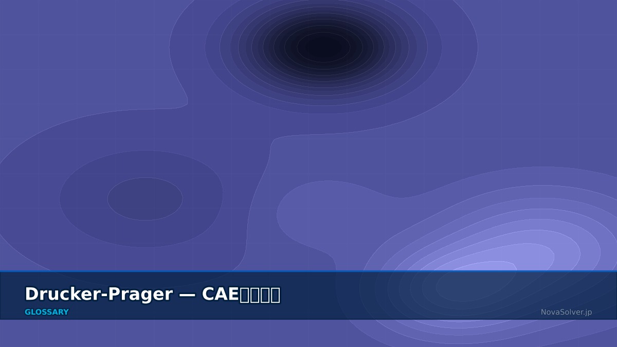 CAE visualization for drucker prager - technical simulation diagram