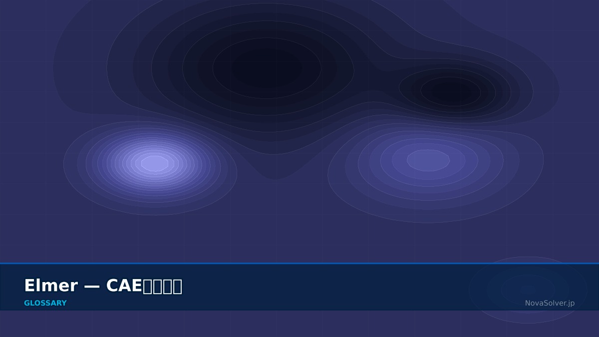 CAE visualization for elmer - technical simulation diagram