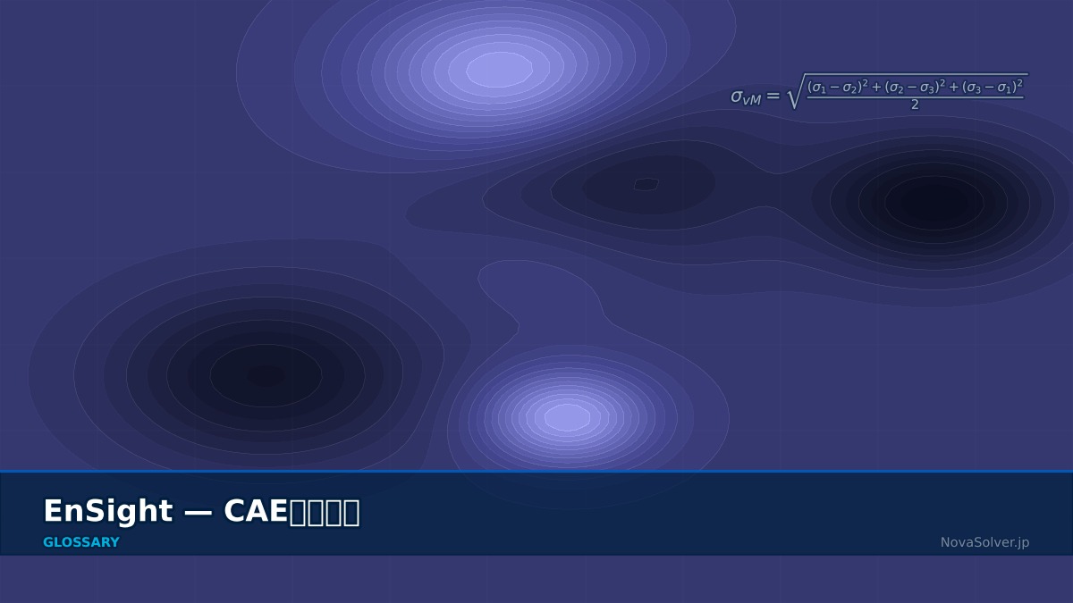 CAE visualization for ensight - technical simulation diagram