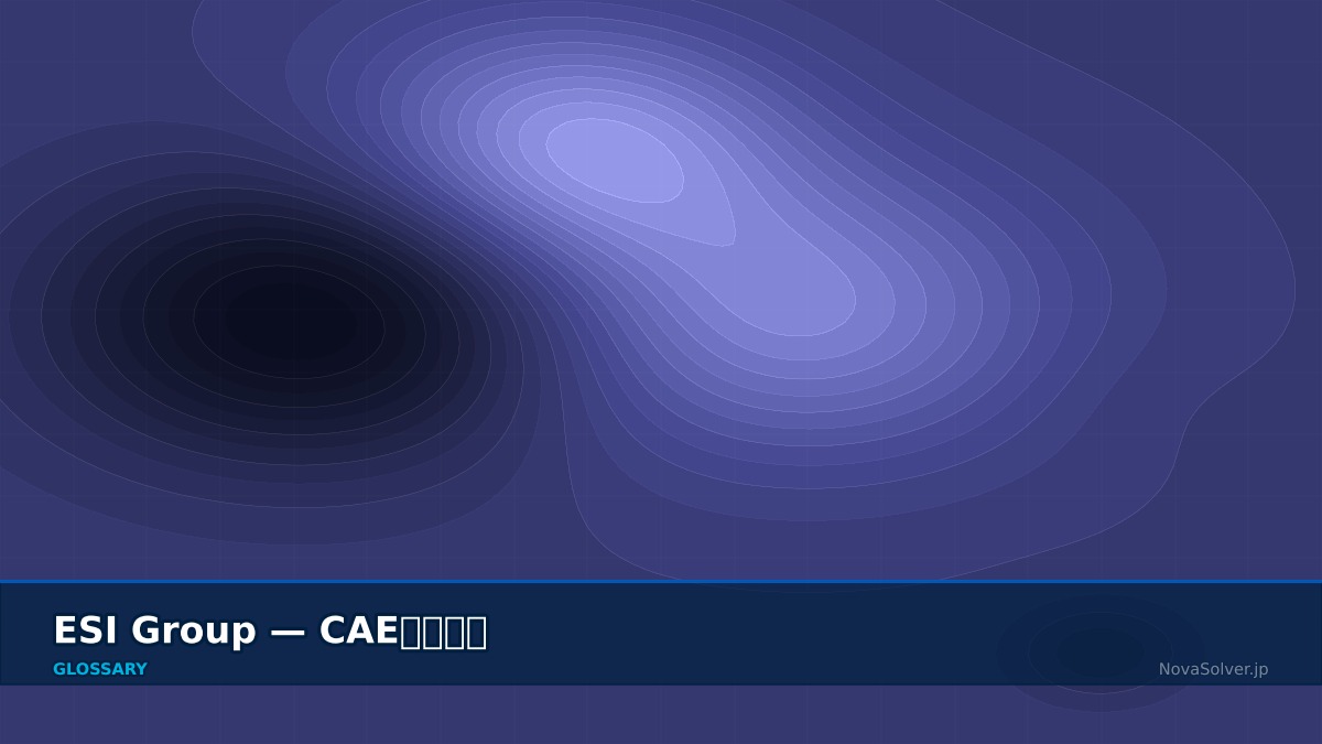 CAE visualization for esi group - technical simulation diagram