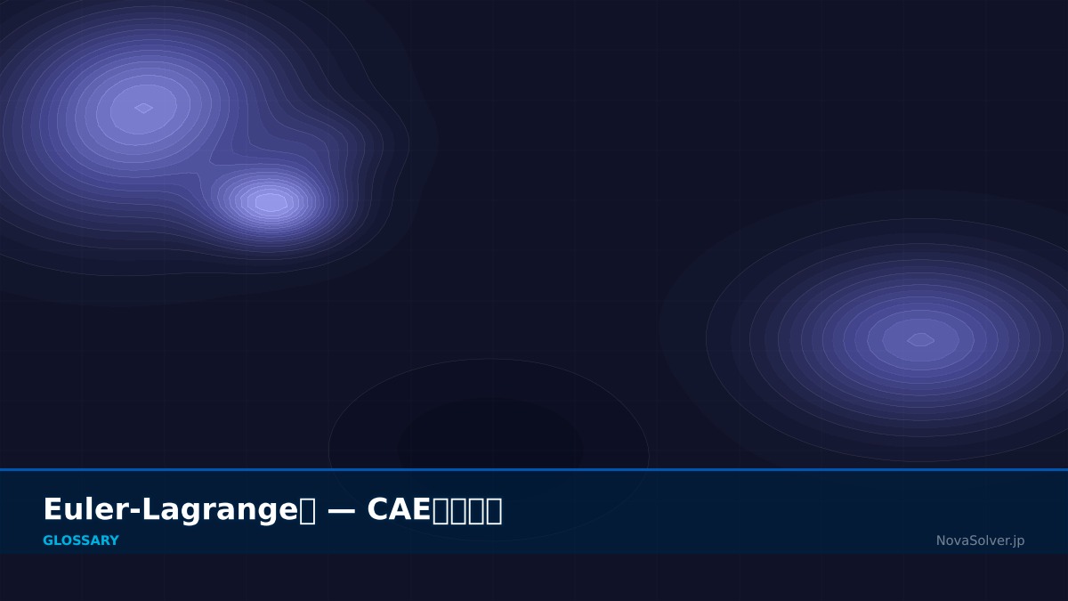 CAE visualization for euler lagrange - technical simulation diagram
