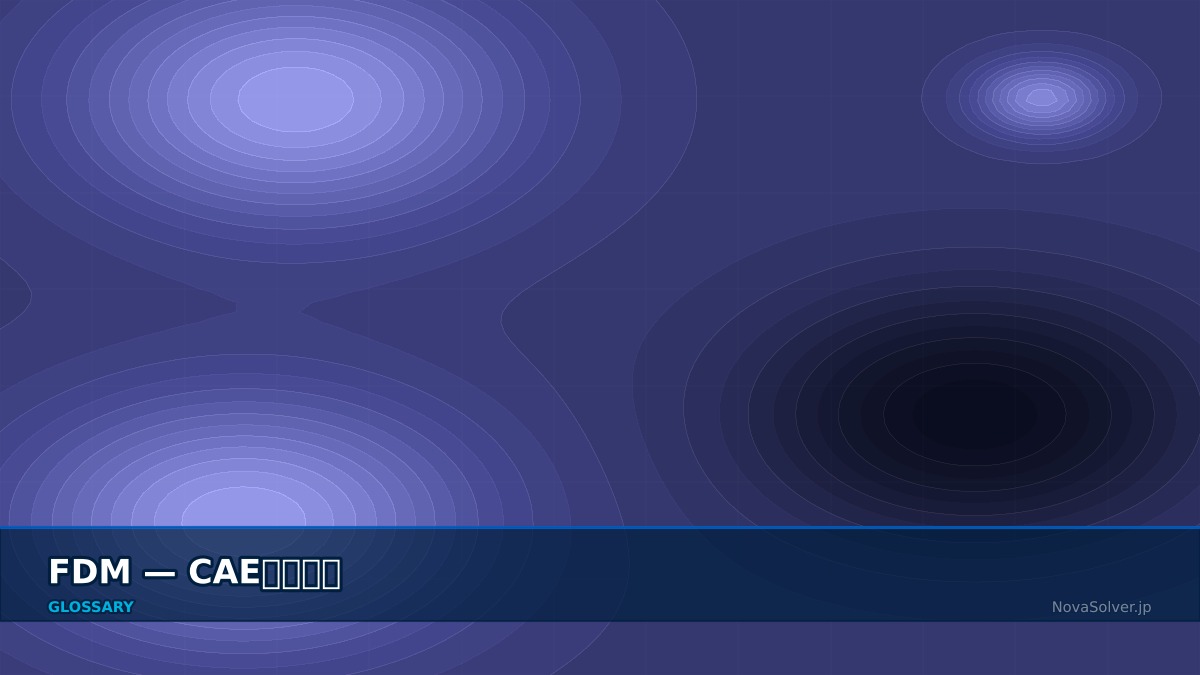 CAE visualization for fdm - technical simulation diagram