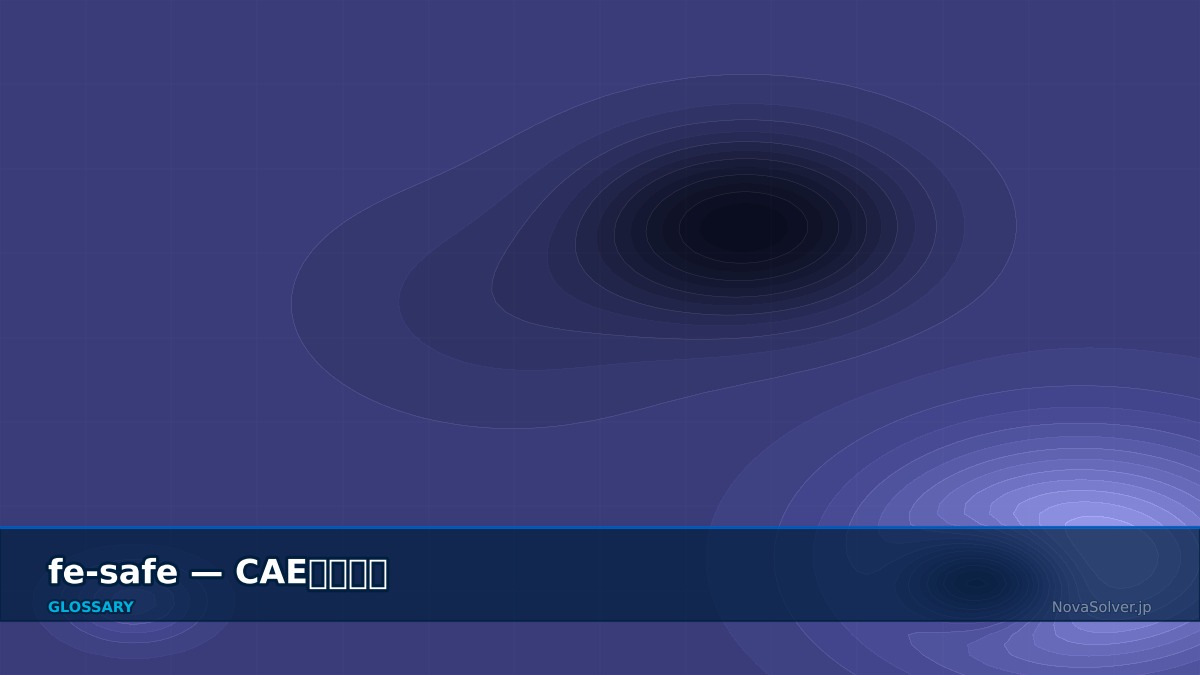 CAE visualization for fe safe - technical simulation diagram