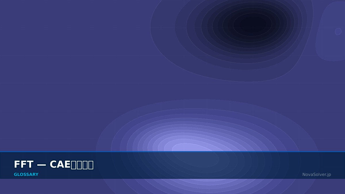 CAE visualization for fft - technical simulation diagram