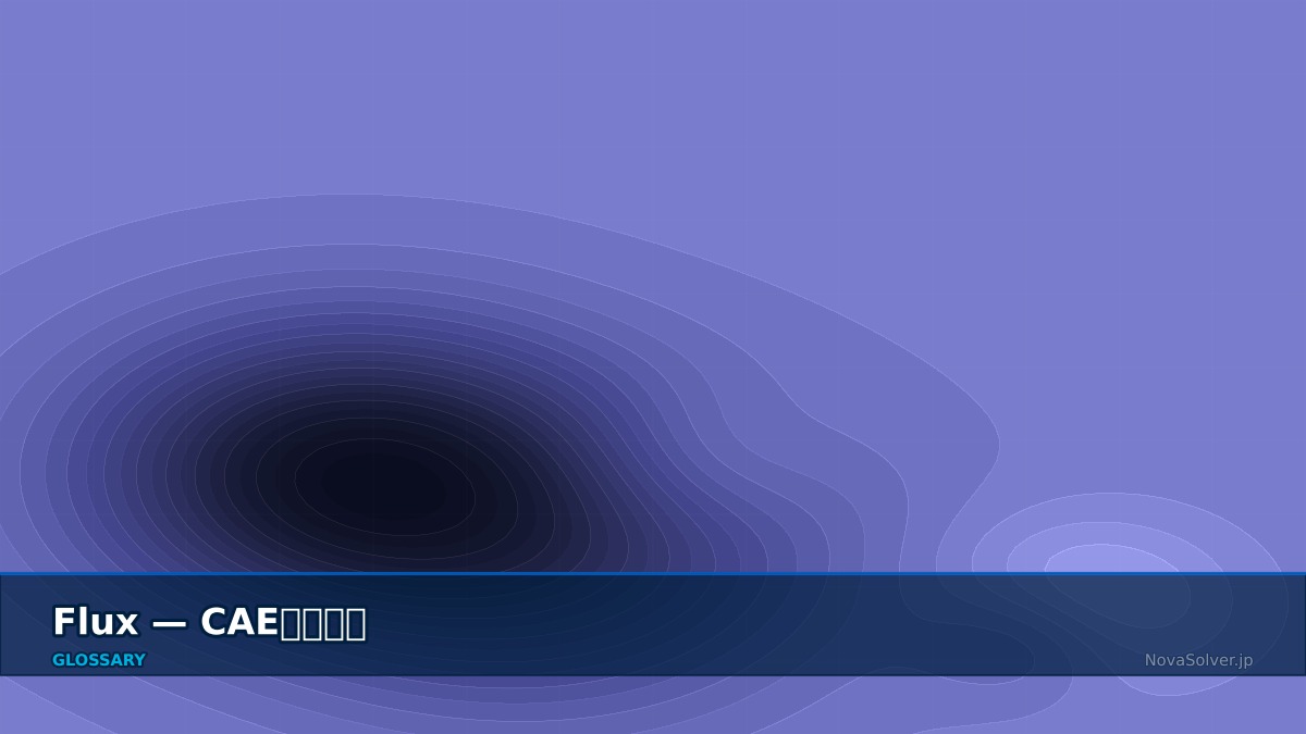 CAE visualization for flux software - technical simulation diagram