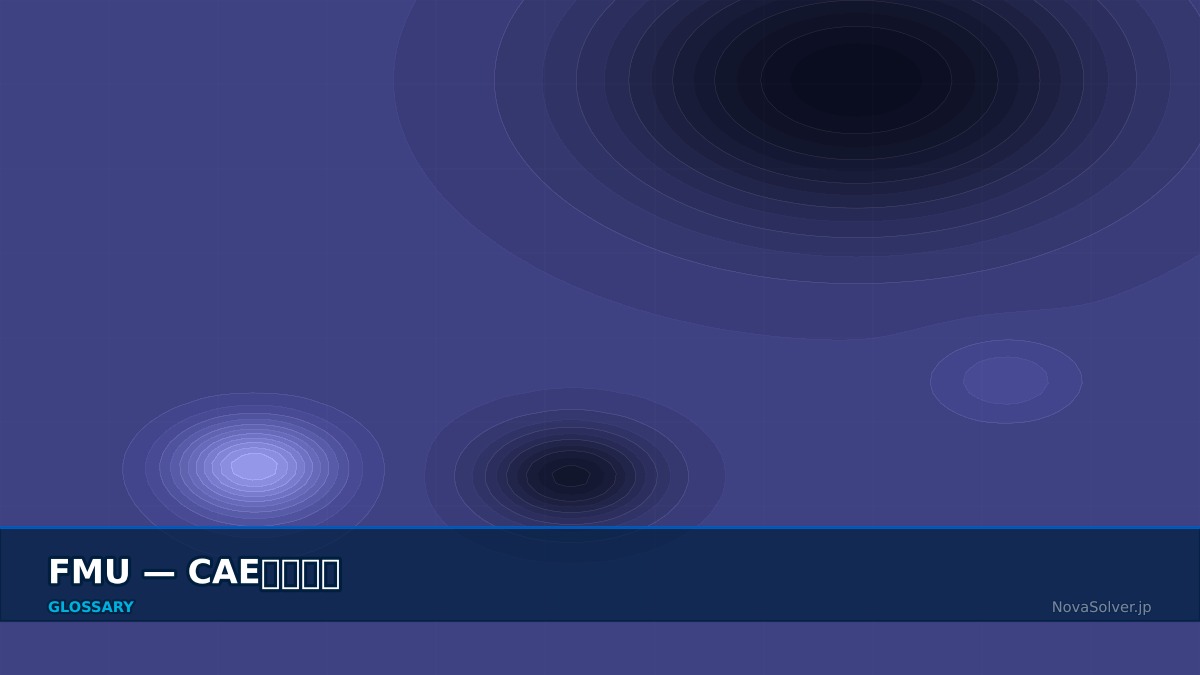 CAE visualization for fmu - technical simulation diagram