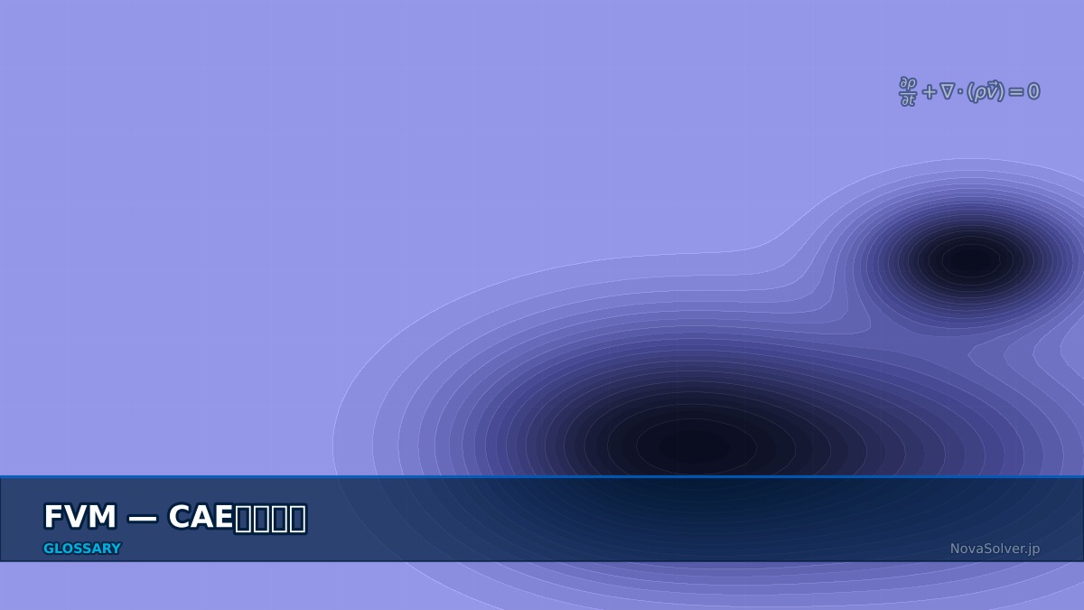 CAE visualization for fvm - technical simulation diagram