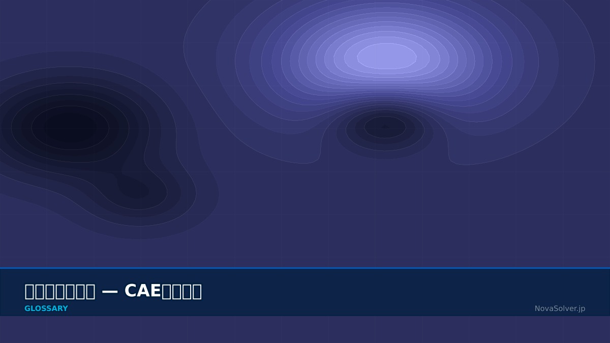 CAE visualization for gasket element - technical simulation diagram