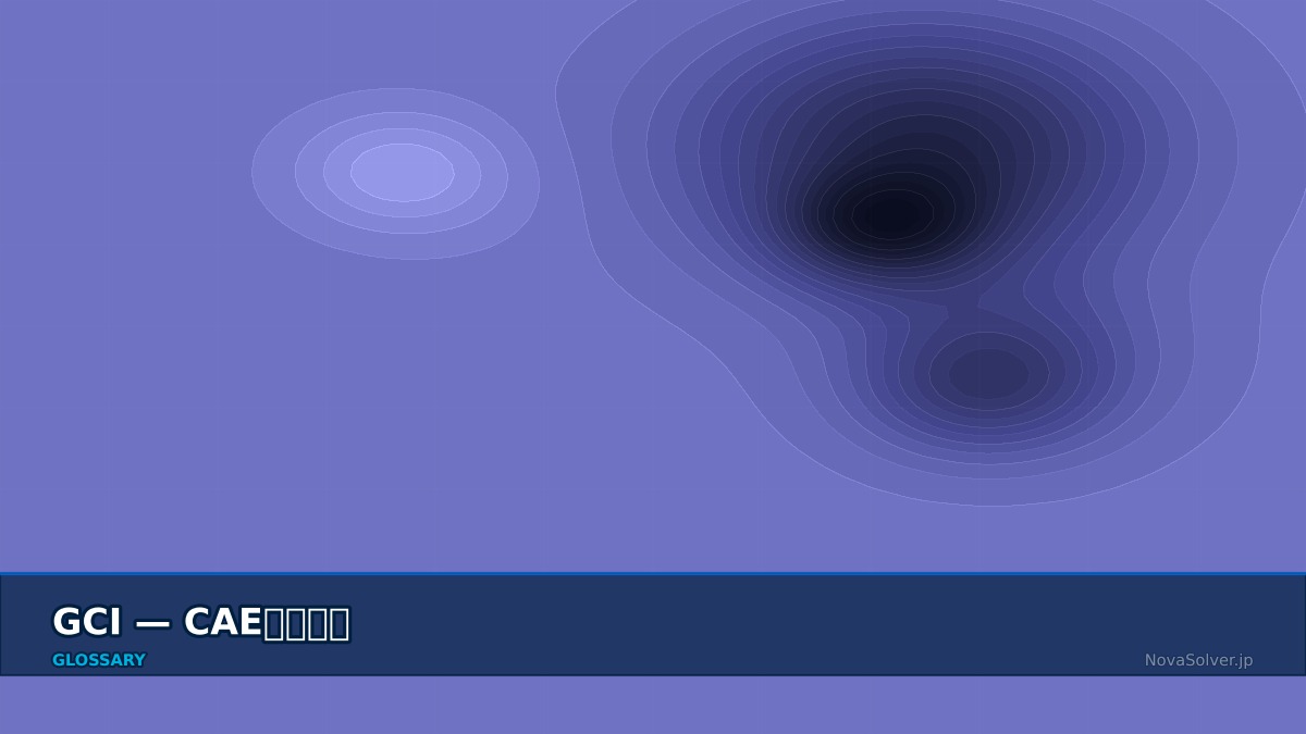 CAE visualization for gci - technical simulation diagram