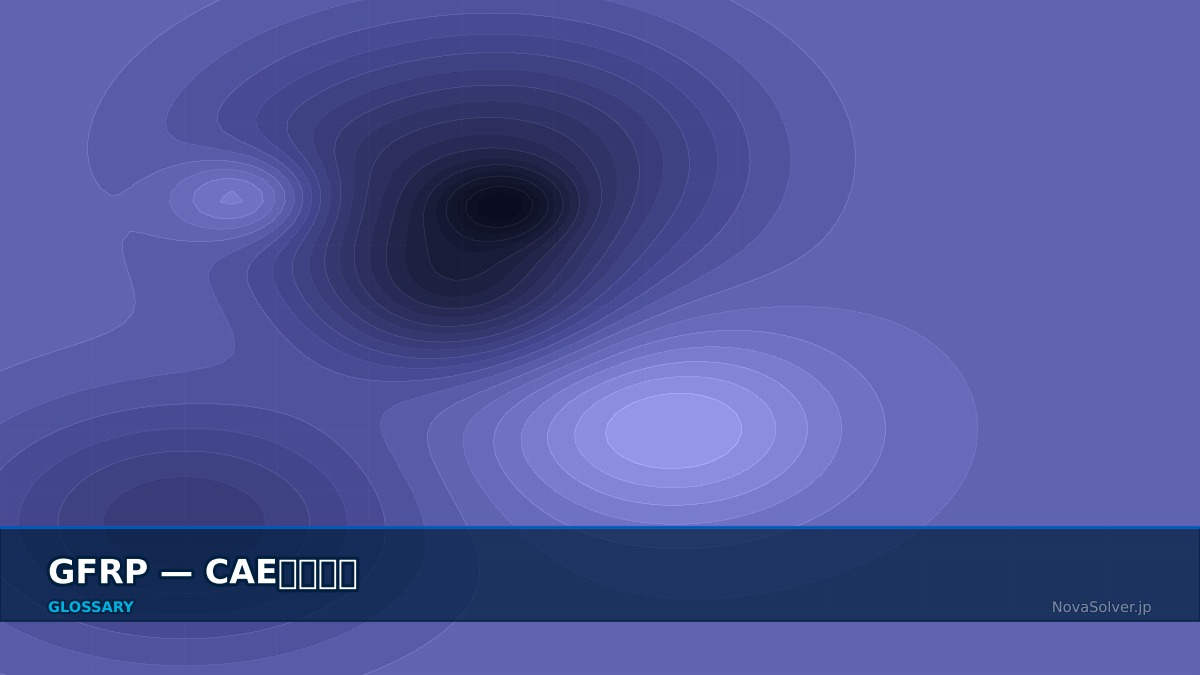 CAE visualization for gfrp - technical simulation diagram