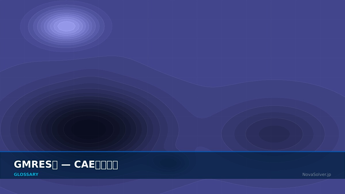 CAE visualization for gmres - technical simulation diagram