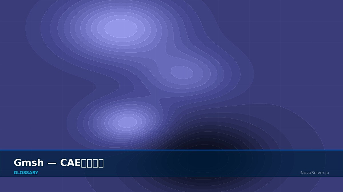 CAE visualization for gmsh - technical simulation diagram