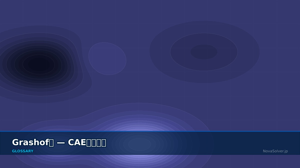 CAE visualization for grashof number - technical simulation diagram