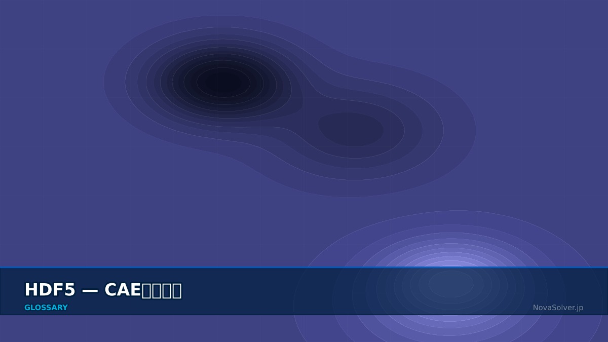 CAE visualization for hdf5 format - technical simulation diagram