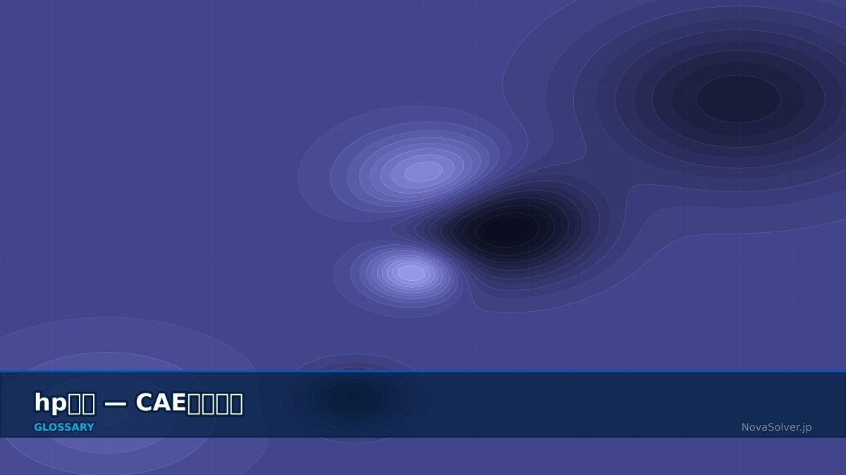 CAE visualization for hp refinement - technical simulation diagram