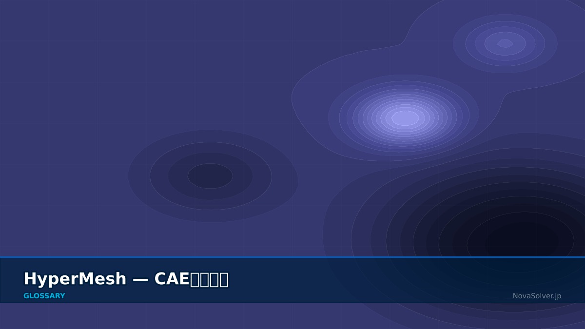 CAE visualization for hypermesh - technical simulation diagram
