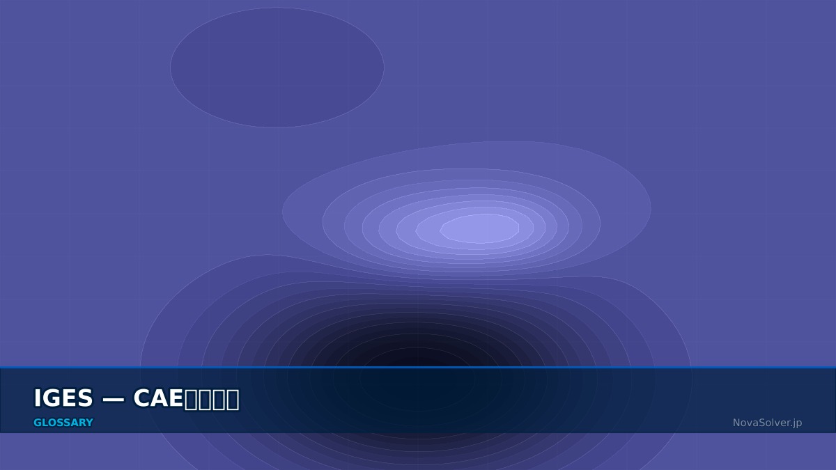 CAE visualization for iges format - technical simulation diagram