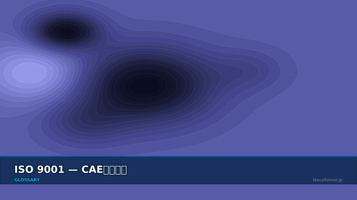 CAE visualization for iso 9001 - technical simulation diagram