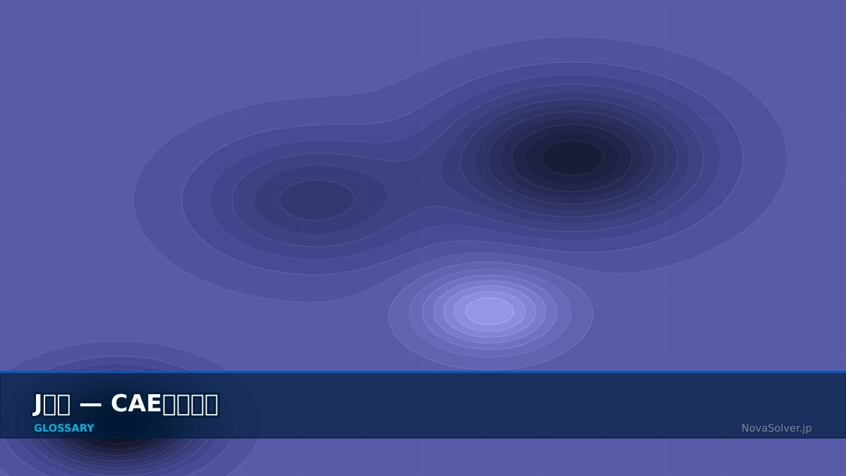 CAE visualization for j integral - technical simulation diagram