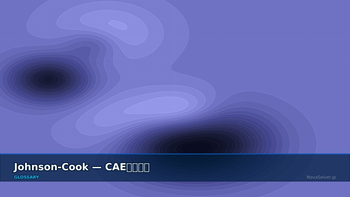 CAE visualization for johnson cook term - technical simulation diagram