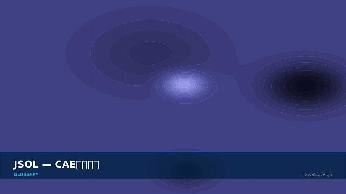 CAE visualization for jsol - technical simulation diagram