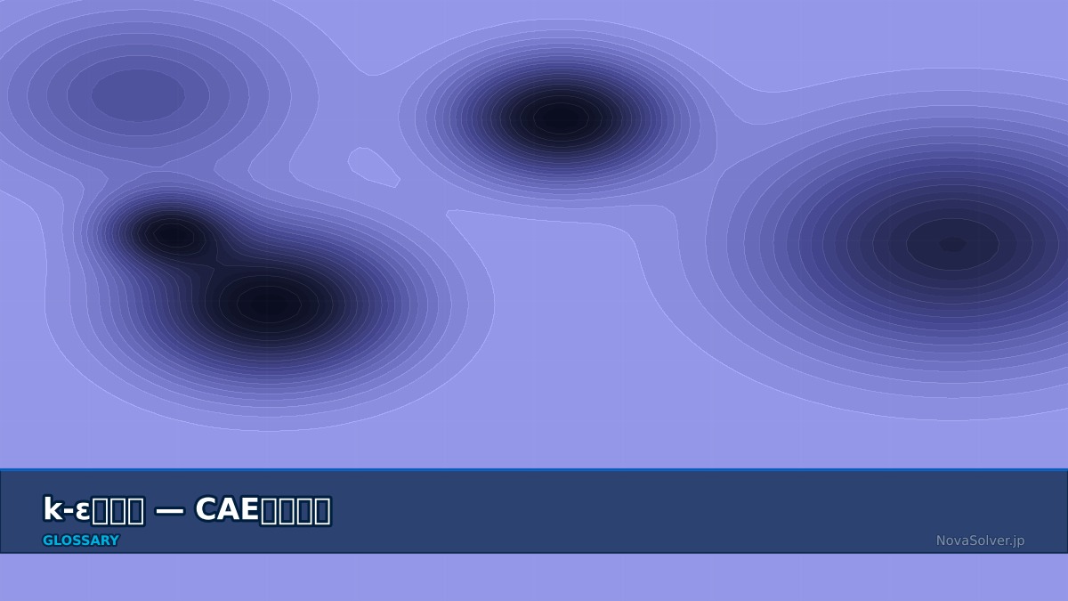 CAE visualization for k epsilon model - technical simulation diagram
