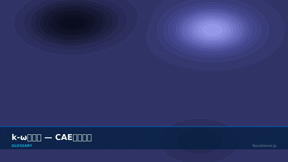 CAE visualization for k omega model - technical simulation diagram