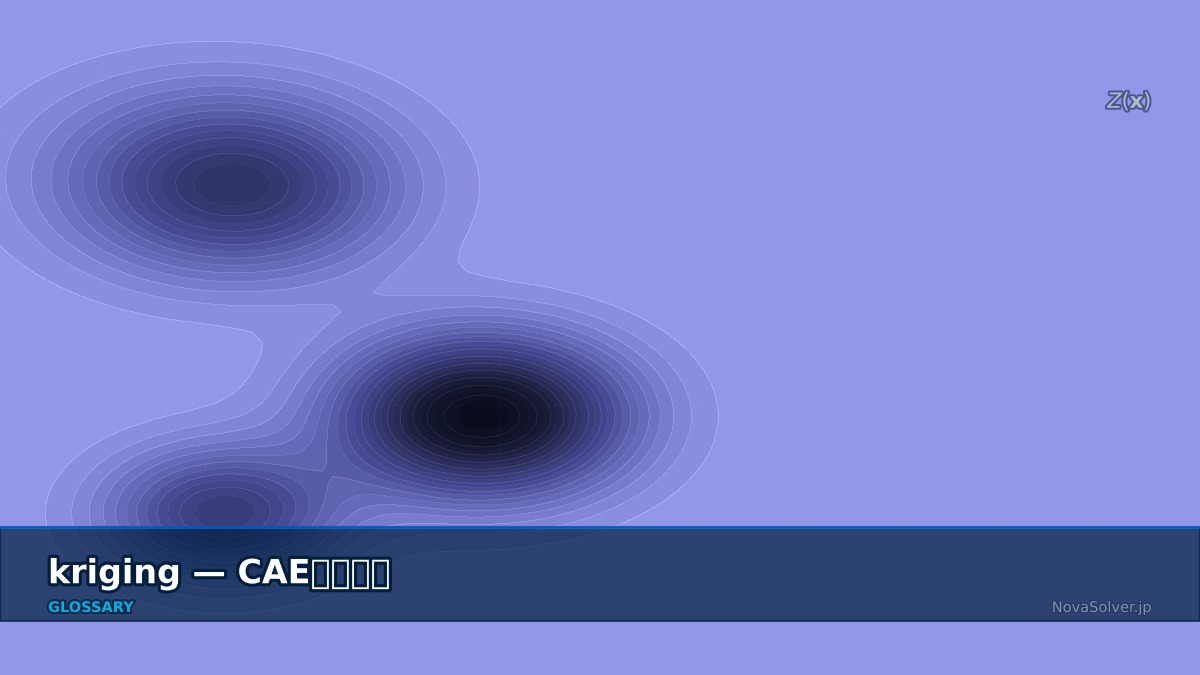CAE visualization for kriging - technical simulation diagram