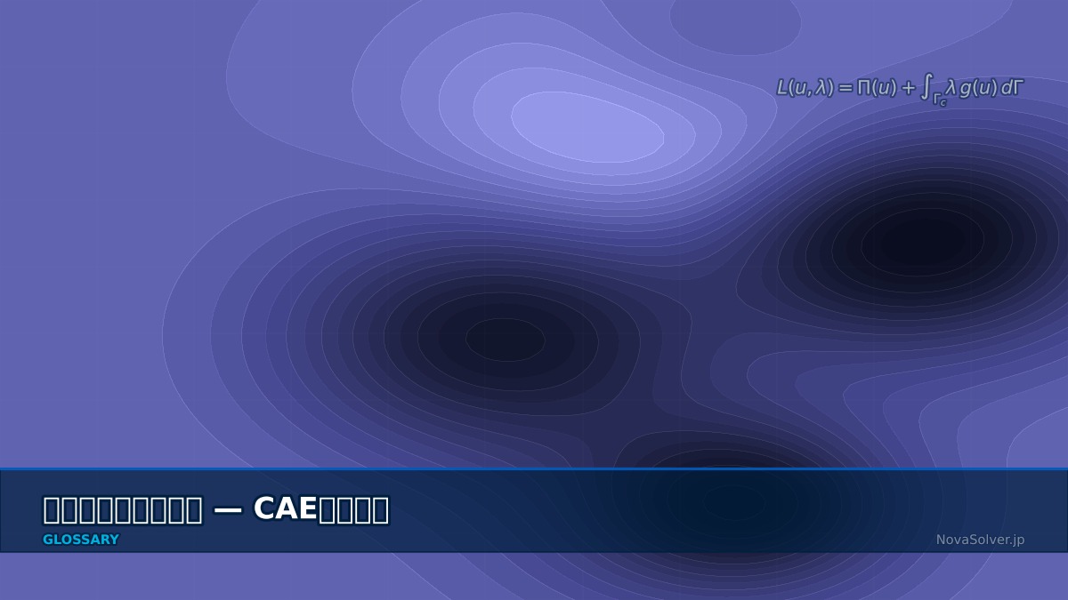 CAE visualization for lagrange multiplier - technical simulation diagram