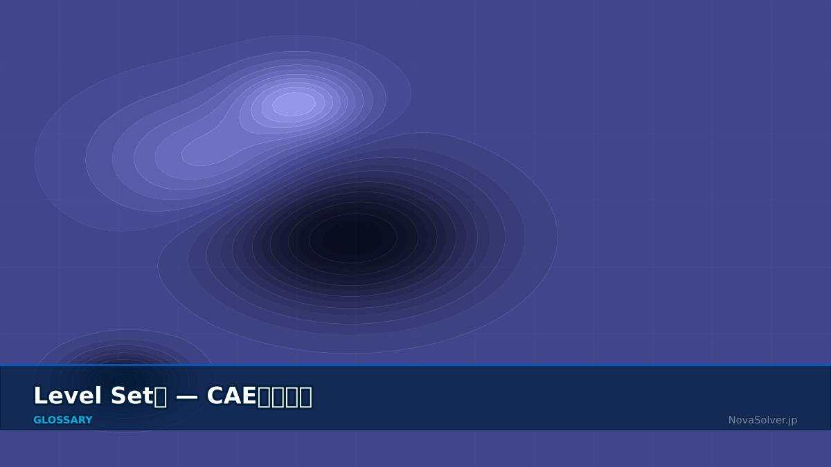 CAE visualization for level set fluid - technical simulation diagram