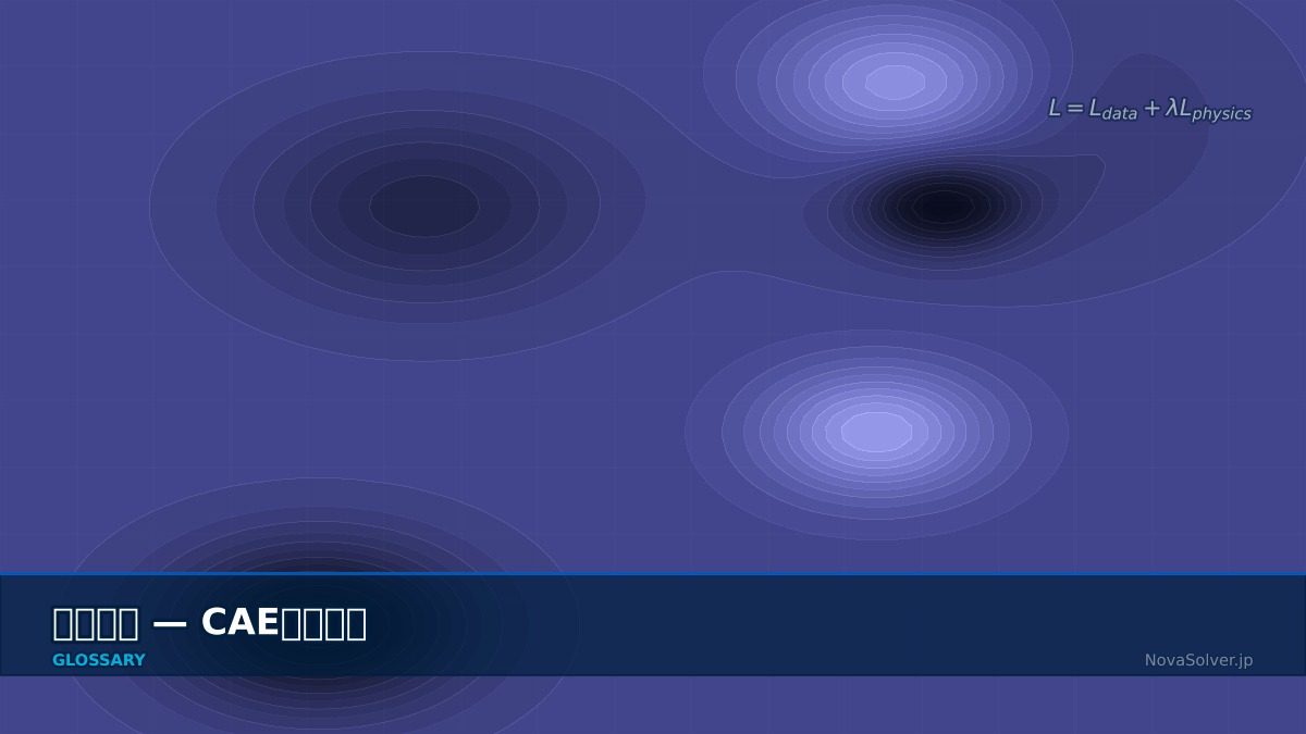 CAE visualization for machine learning cae - technical simulation diagram