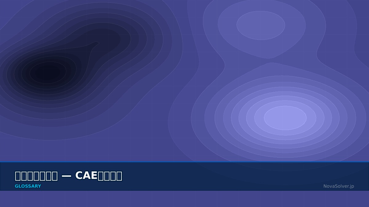 CAE visualization for mass matrix - technical simulation diagram