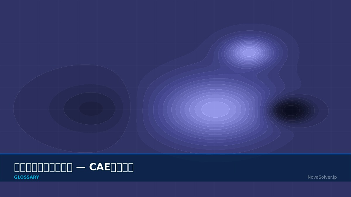 CAE visualization for mesh morphing - technical simulation diagram