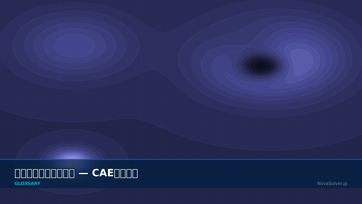 CAE visualization for mesh smoothing - technical simulation diagram