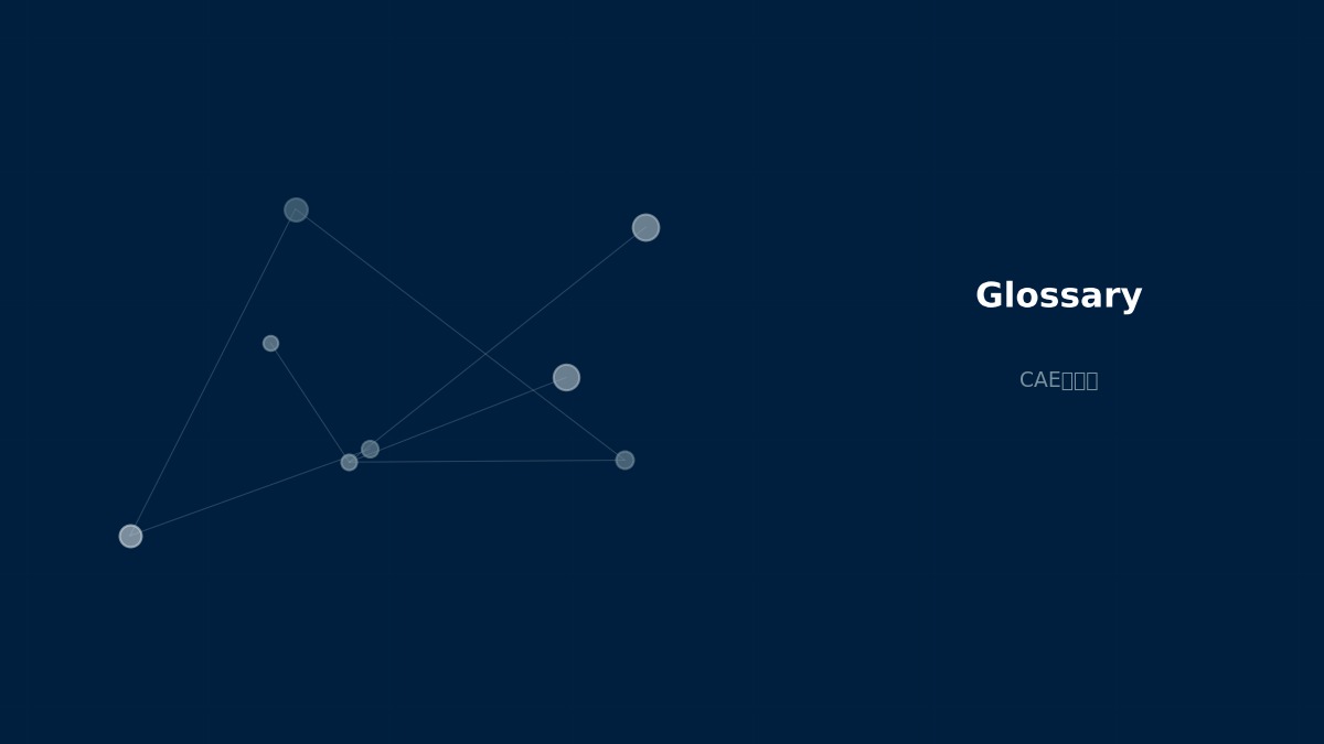 CAE visualization for metamodel - technical simulation diagram