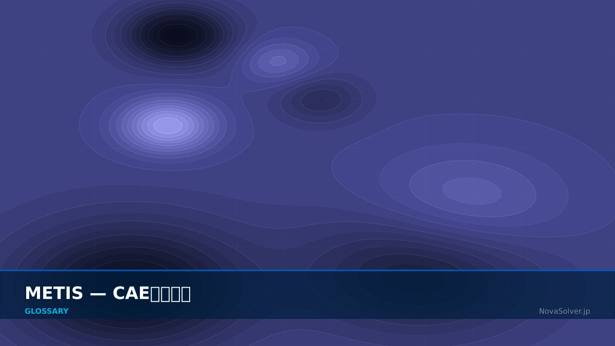 CAE visualization for metis - technical simulation diagram