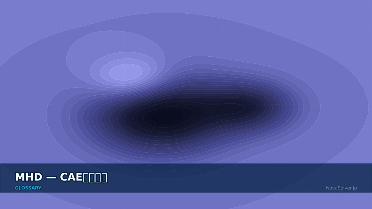 CAE visualization for mhd - technical simulation diagram