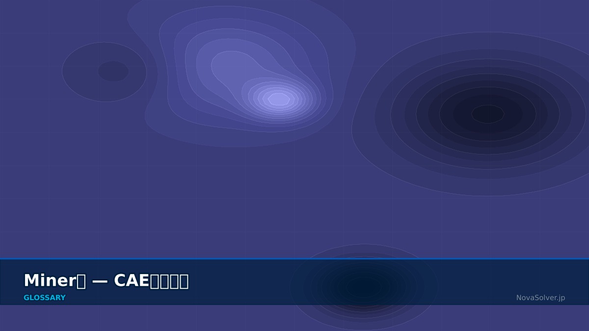 CAE visualization for miners rule - technical simulation diagram