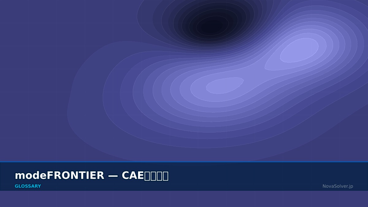 CAE visualization for modefrontier - technical simulation diagram