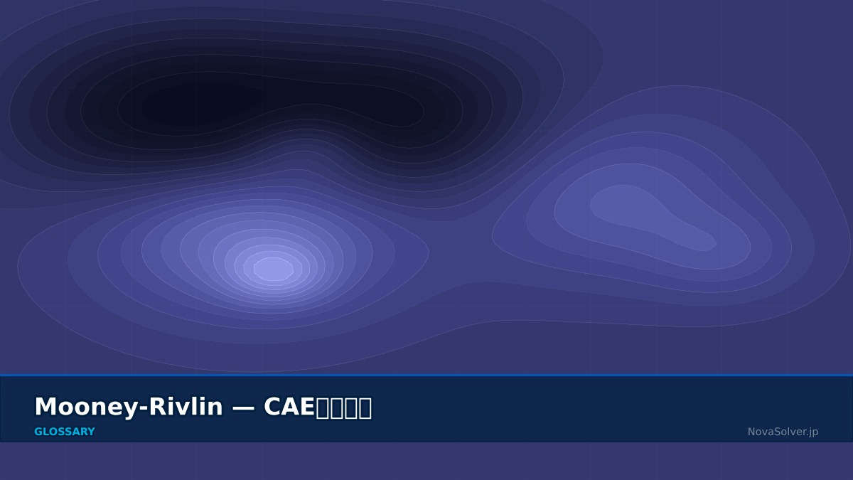 CAE visualization for mooney rivlin - technical simulation diagram