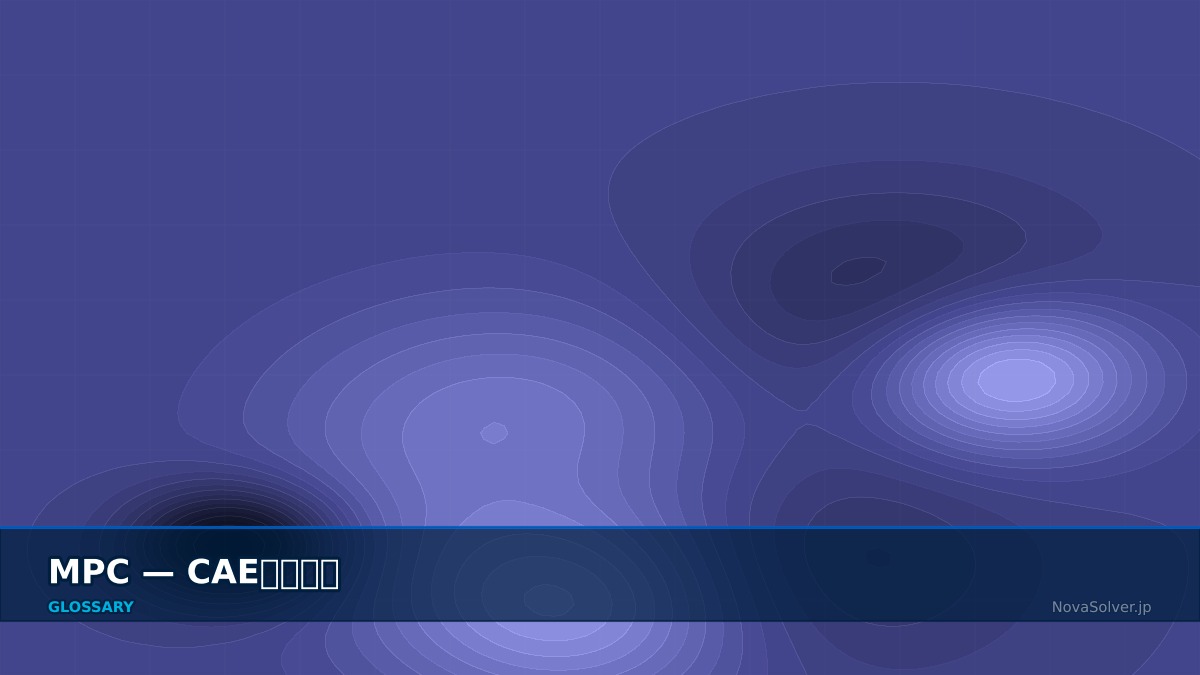 CAE visualization for mpc - technical simulation diagram