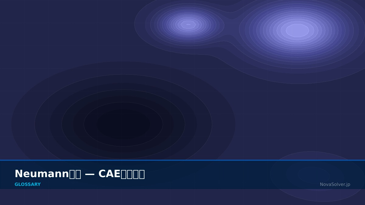 CAE visualization for neumann bc - technical simulation diagram
