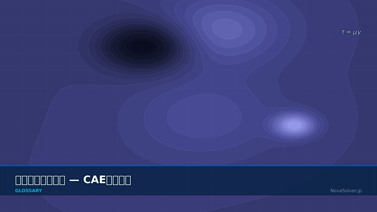 CAE visualization for non newtonian fluid - technical simulation diagram