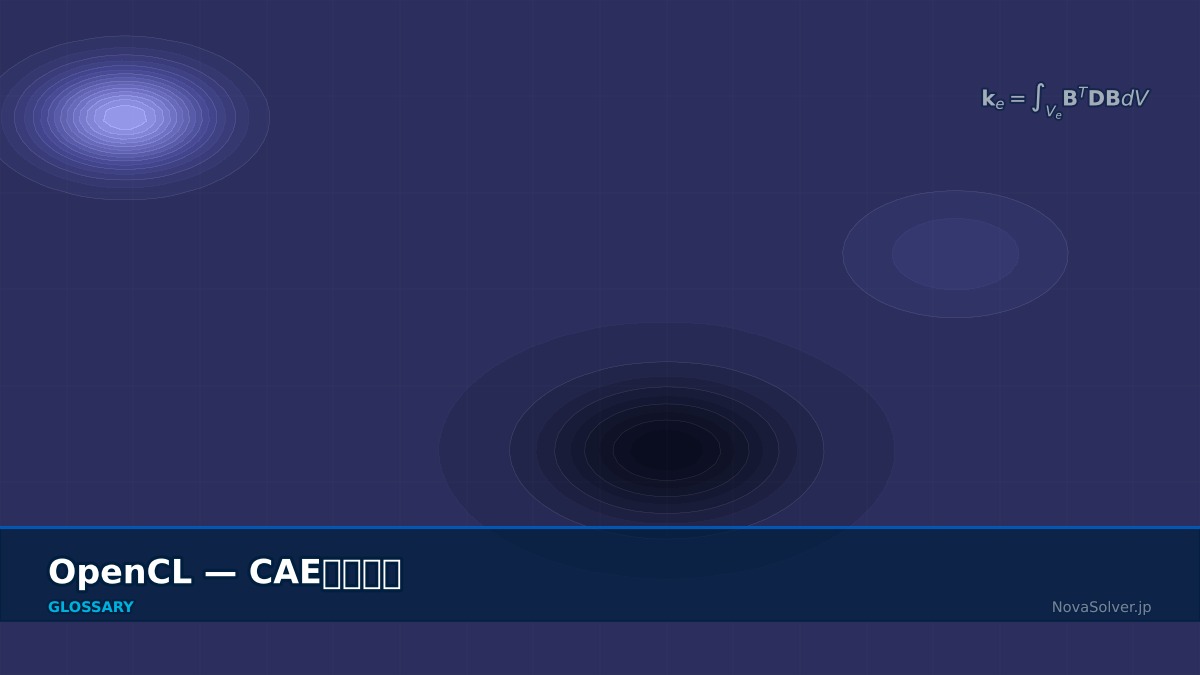 CAE visualization for opencl - technical simulation diagram