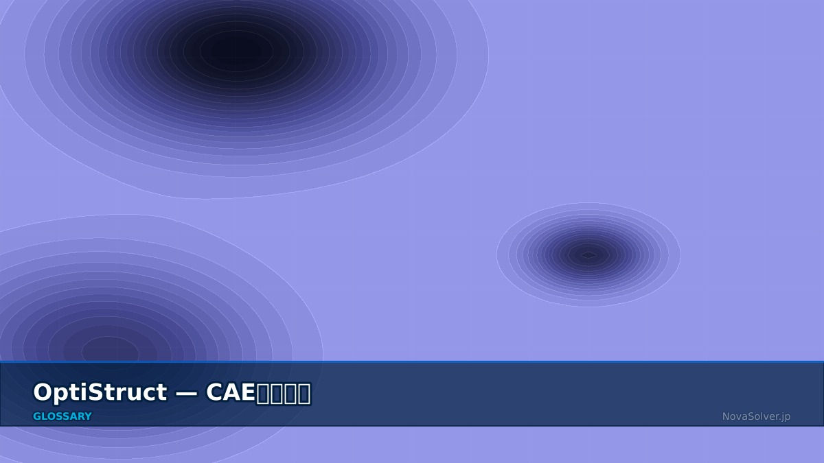 CAE visualization for optistruct - technical simulation diagram