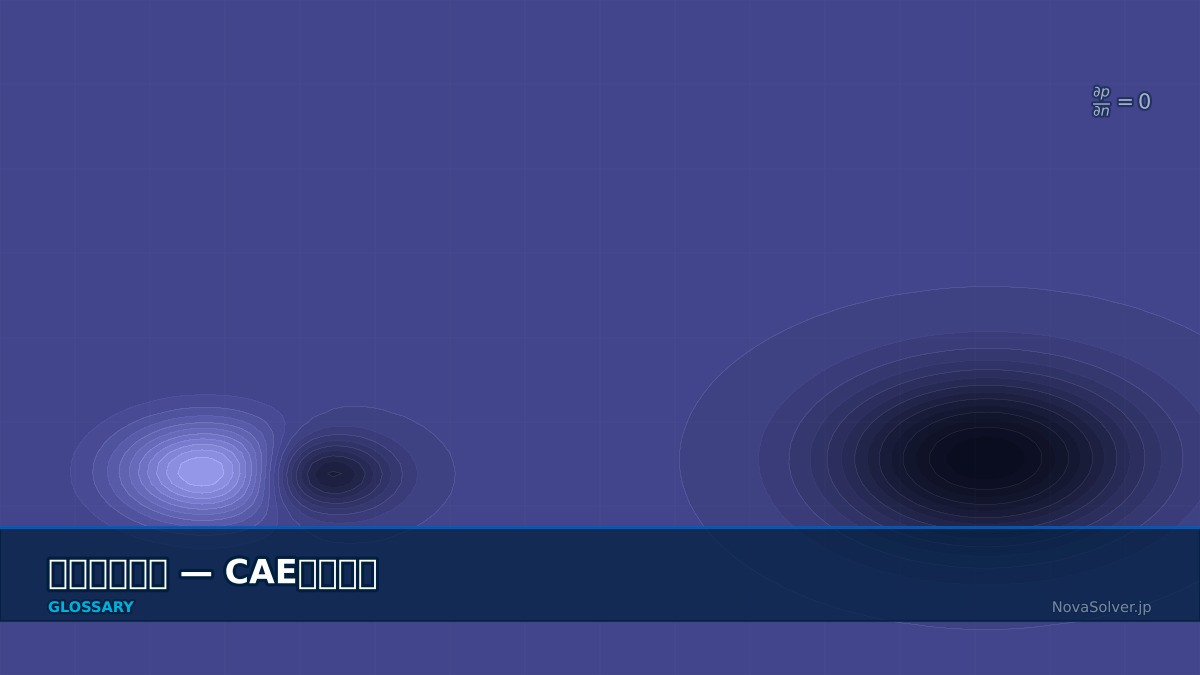 CAE visualization for outlet boundary - technical simulation diagram